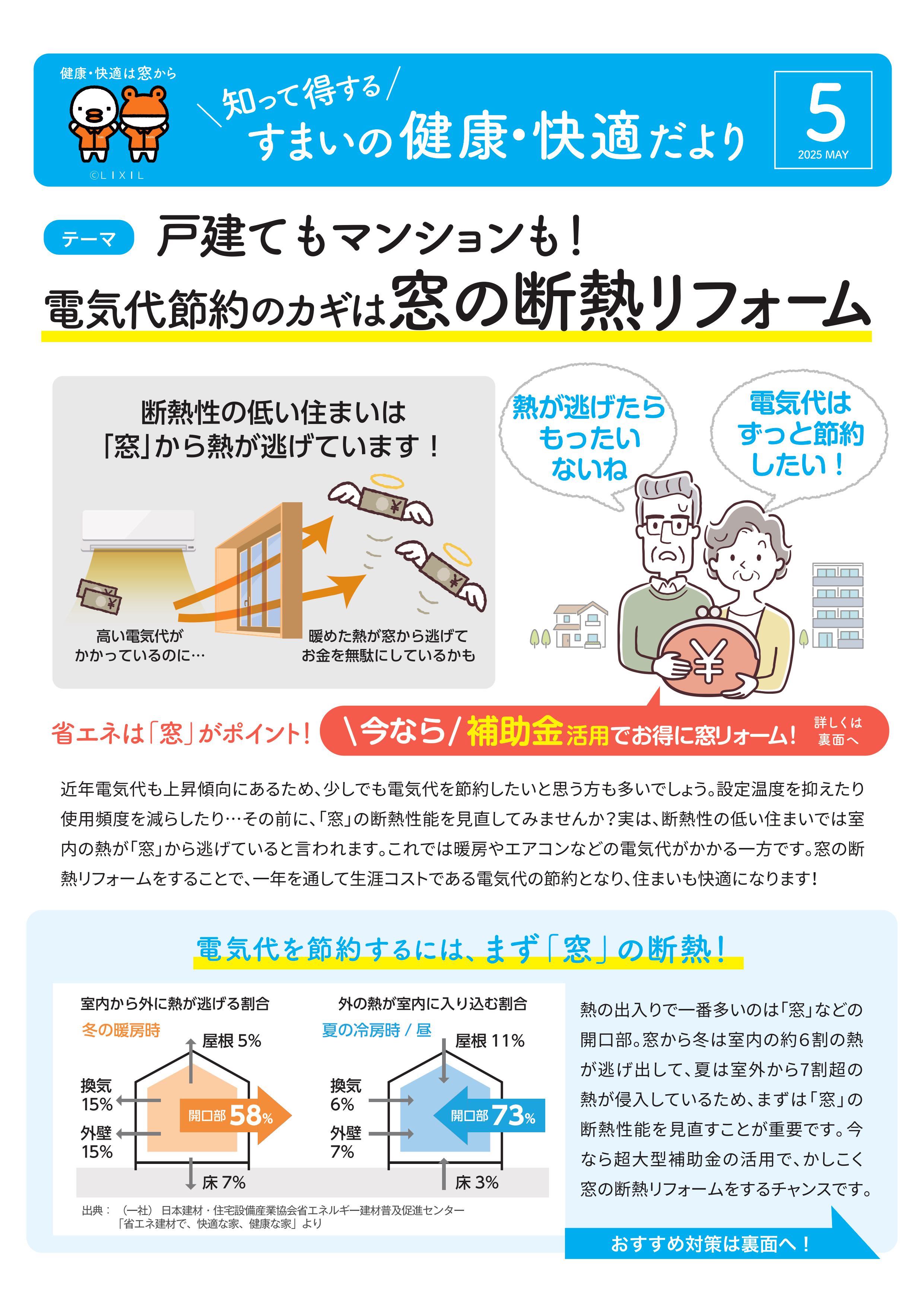 すまいの健康・快適だより5月号 太陽トーヨーのイベントキャンペーン 写真1